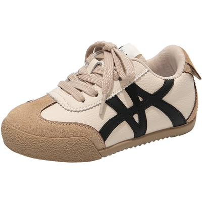 女童白色德训板鞋2025新款