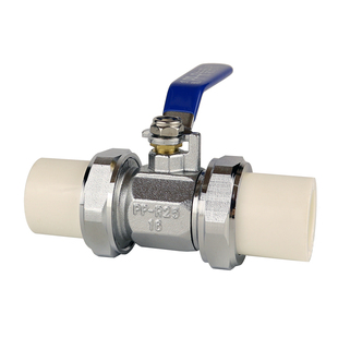 金雅全铜加长绿色PPR双活接球阀20 25 32 4分6分1寸黄铜活接阀门