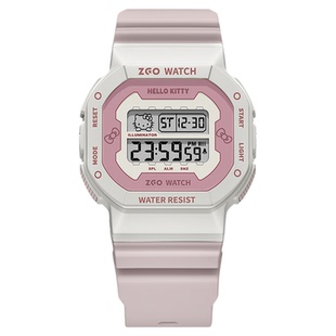 hellokitty联名手表女款初中高中学生儿童卡通多功能电子表青少年