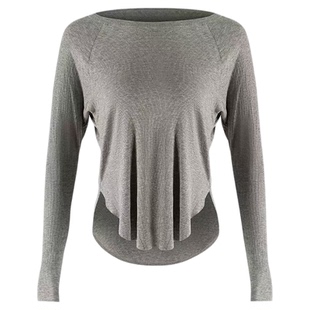 悠美松弛感纯欲超绝运动上衣长袖T恤透气速干外穿普拉提瑜伽罩衫