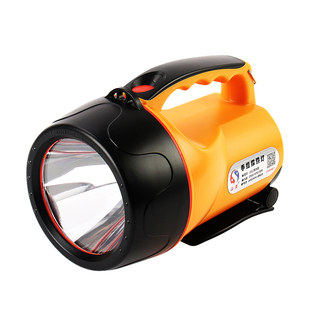 探照灯强光远程LED大功率白光黄光锂电充电干电池手提防水山美