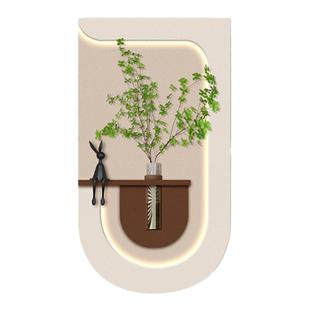 水培绿植2025款装饰画墙壁灯入户玄关客厅背景墙书房挂画新款高端