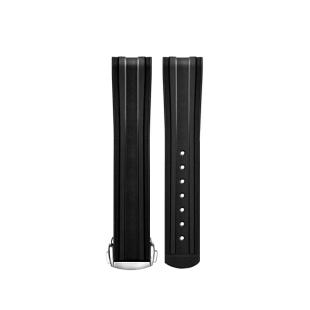 适用于欧米茄海马300橡胶表带蝴蝶扣原装海马210系列300橡胶表带