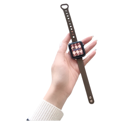适用applewatch7表带皮质
