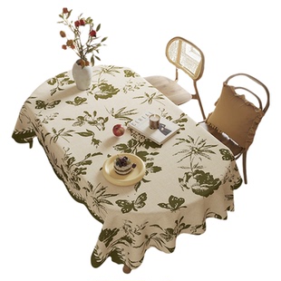 法式复古餐桌布2026新款防水可擦高级感客厅茶几盖布台面保护垫子