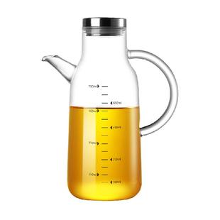 onlycook家用玻璃油壶油瓶刻度厨房大容量油罐防漏不挂油酱油醋瓶