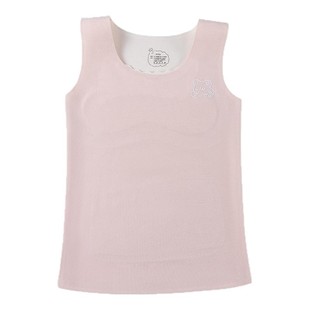 儿童内衣发育期小学生女童保暖背心带胸垫一阶段德绒加绒内穿打底