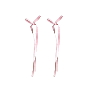 芭蕾风浅蓝色蝴蝶结飘带小抓夹女氛围感丝带发夹双马尾鲨鱼夹发饰