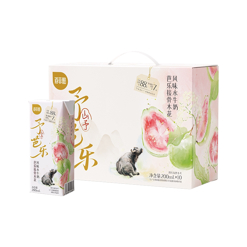 百菲酪芭乐接骨木花风味水牛奶