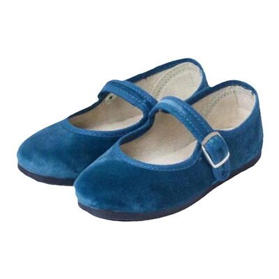 西班牙La Cadena 经典丝绒帆布按扣款休闲鞋儿童秋冬百搭亲子款