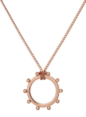 美国LUVAJ珍珠圆圈项链多层叠戴