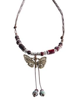 那片海蝴蝶陶瓷项链女