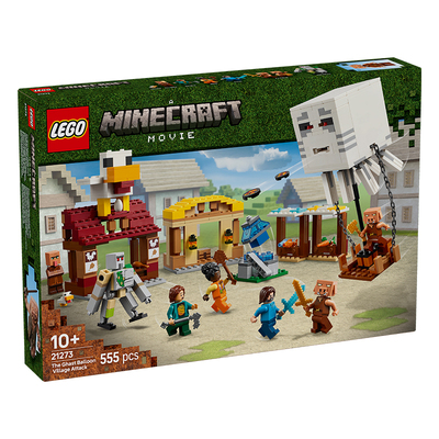 LEGO乐高我的世界21273恶魂气球村庄攻袭男孩拼搭积木儿童玩具