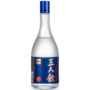 江小白白酒三人饮46度/52度500ml清香型高粱酒粮食酒瓶装白酒