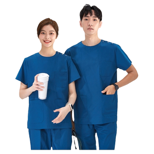 蜜茹曼洗手衣女短袖护士服手术室工作服刷手衣手术服男隔离服医美