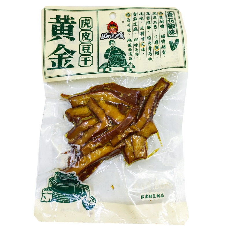 好巴食黄金虎皮豆干麻辣藤椒味