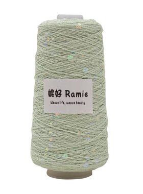天然苎麻纱线蕾丝亚麻亮片线