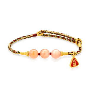 麦玲玲十二生肖情侣款转运珠手串手工编织玛瑙流苏饰品手绳手链