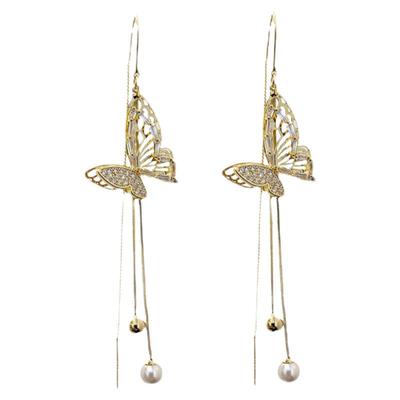 珍珠耳环2024新款流苏耳线耳饰