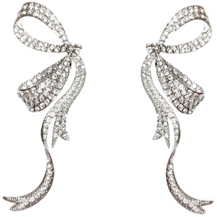 Shiitake【孔雪儿同款】浪漫礼物飘带灵动蝴蝶结耳钉