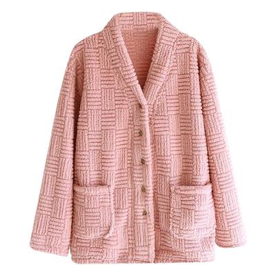 冬季女士加厚法兰绒上衣