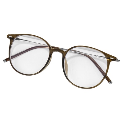 茶色眼镜女可配有度数