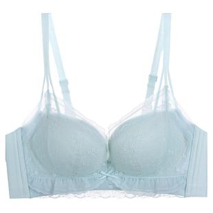 性感内衣女小胸聚拢上薄下厚3cm 无钢圈3厘米加厚杯文胸平胸专用