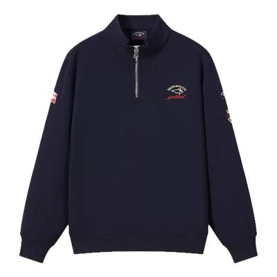 勇士鲨鱼美式半拉链卫衣