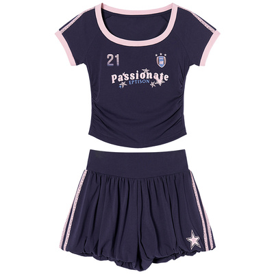 Eptison美式运动风复古两件套