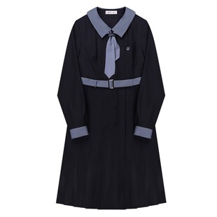 樱花家族jk制服连衣裙【平京女高】校供感百褶裙中长款长袖套装女