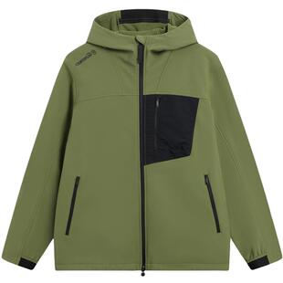 李宁户外CF溯|软壳外套男款防泼水露营徒步旅游通勤保暖软壳衣