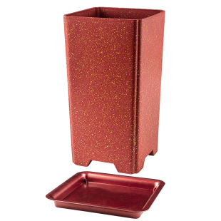 芊之岛方形北欧风高款大花盆大花蕙兰花专用简约小高方兰科塑料盆