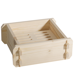 粤式笼港风蒸笼屉方形蒸笼粤木方笼蒸笼港式蒸笼木制点心蒸笼糕点