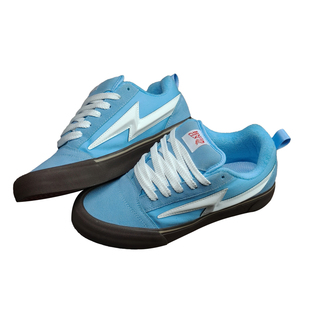 HNLY CLN蓝色棕底色个性情侣美式街头板鞋闪电鞋胖胖面包鞋休闲鞋