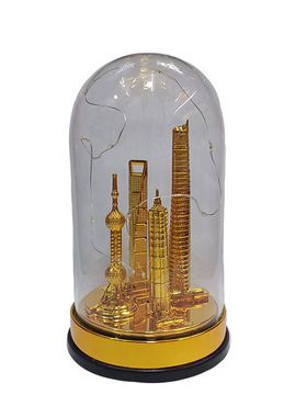 东方明珠金属陆家嘴旅游发光模型