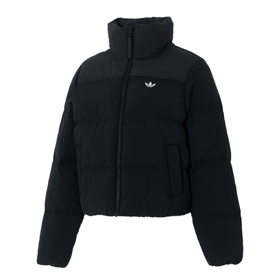 阿迪三叶草官方羽绒服女装短款