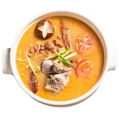 贵州骨汤豆米火锅底料含蘸水