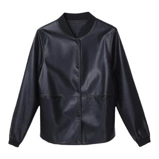 真皮皮衣女外套2026春秋新款绵羊皮韩版棒球服休闲时尚短款皮夹克