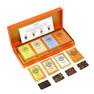 T9焖泡茶组合装紧压小方片六堡茶白茶寿眉熟普礼盒送礼105g/盒