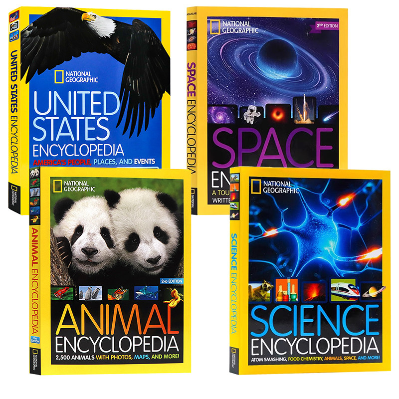 美国国家地理太空百科全书 英文原版 National Geographic Space Encyclopedia 太空科学动物美国科普百科精装儿童版STEAM科普读物