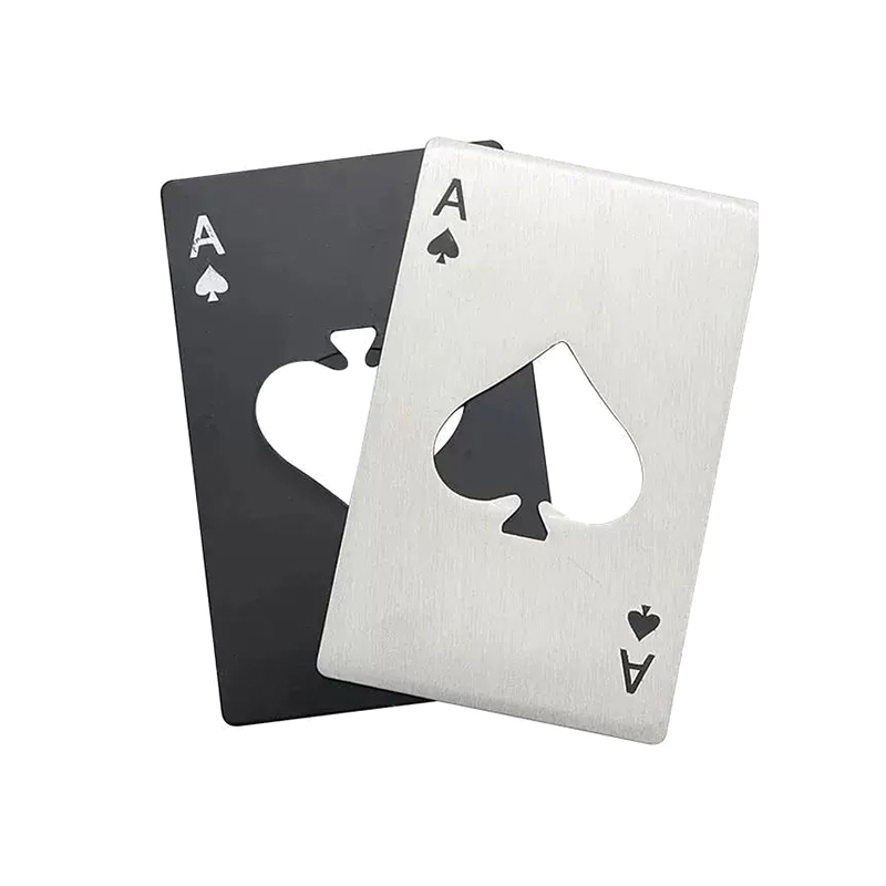 啤酒开瓶器可定制logo创意不锈钢小礼品个性便携式卡片起瓶器