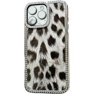 高端豹纹贴皮适用苹果官16promax手机壳16Pro新款高级感iphone15套14水钻边框ip12小众13P轻奢11防摔女保护套