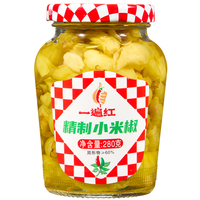 一遍紅精制小米椒280g香辣野山椒自制泡菜泡鳳爪調(diào)味料炒菜泡辣椒