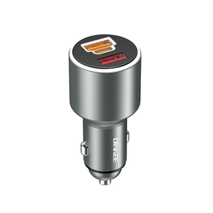 钉科120W车载充电器双口快充适用于华为荣耀VIVO一加小米闪充车充