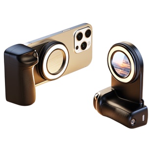 手机补光灯便携式蓝牙助拍器magsafe磁吸手持自拍杆美颜口袋打光灯无线远程遥控主播户外小型拍照环形迷你灯