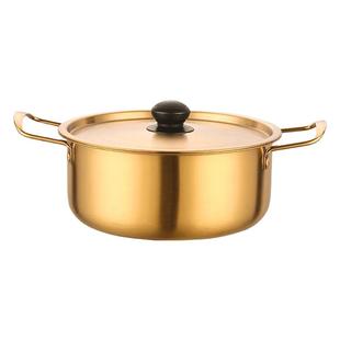 韩式304不锈钢泡面锅小煮锅汤锅电磁炉方便面锅一人食韩式拉面锅