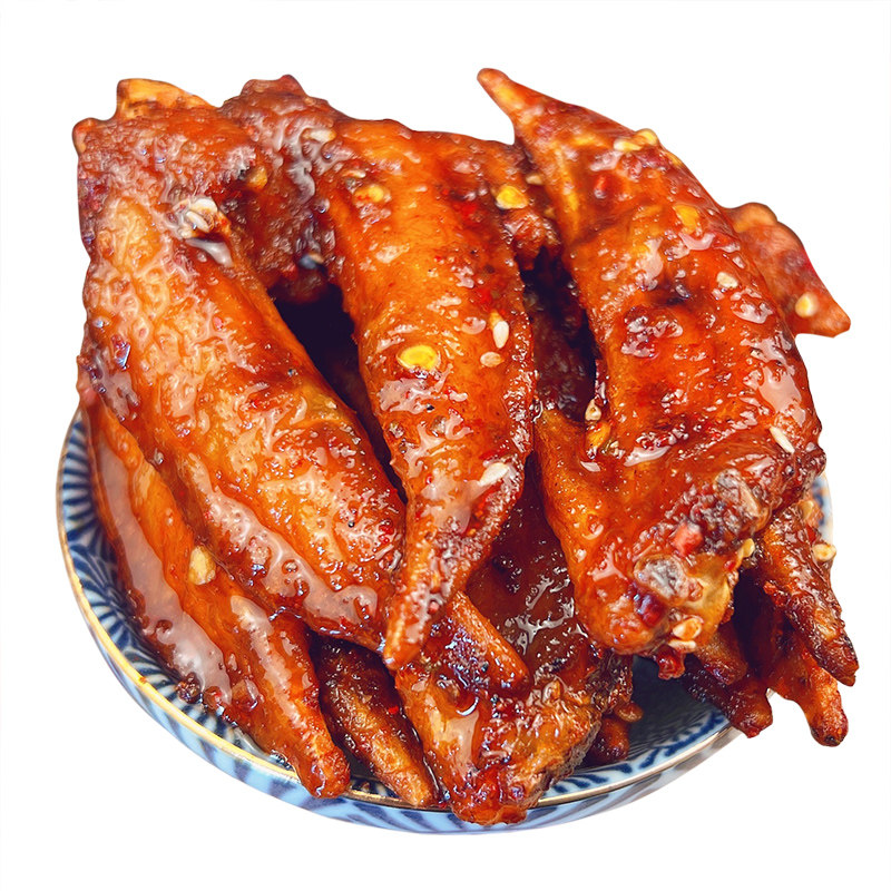 爱成瑶妹香辣鸡翅尖真空开袋即食