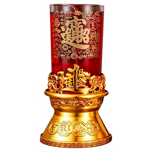 家用无烟过年长明灯长时间防风结婚过年祈福灯水晶果冻环保酥油灯
