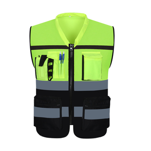 AYGHK领导款反光背心马甲安全服骑行代驾交通建筑工地荧光马甲夹