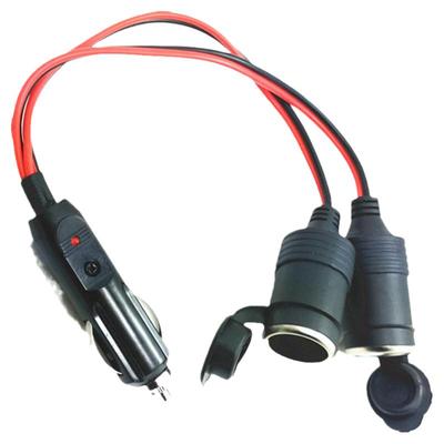 汽车载点烟器一拖二三电源母座